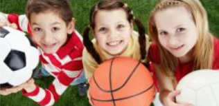 children active in sports